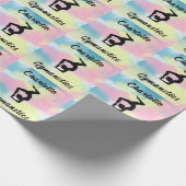 Gymnastiek Pastel Roze Blauw Geel Gepersonaliseerd Cadeaupapier (Hoek)