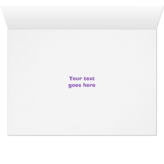 Gymnastiek performer horizontaal wenskaart (Binenzijde Horizontaal (Onderkant))