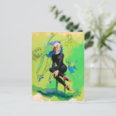 Gymnastiek PinUp Briefkaart (Staand voorkant)
