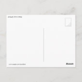 Gymnastiek PinUp Briefkaart (Achterkant)