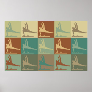 Gymnastiek Pop Art Poster