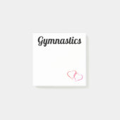 Gymnastiek Post-it Noteert 3x3 met hart Post-it® Notes (Voorkant)