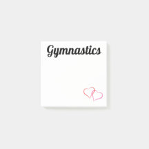 Gymnastiek Post-it Noteert 3x3 met hart