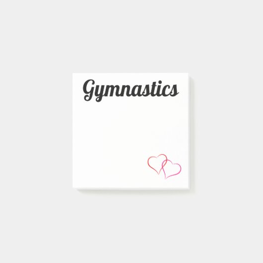 Gymnastiek Post-it Noteert 3x3 met hart Post-it® Notes (Voorkant)