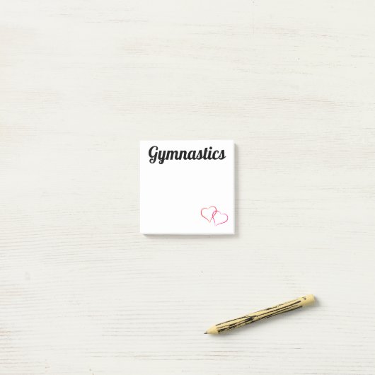 Gymnastiek Post-it Noteert 3x3 met hart Post-it® Notes (Op bureau)