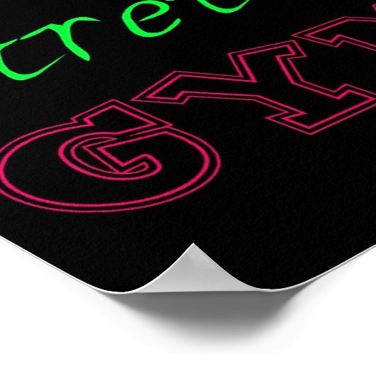 Gymnastiek Poster Girl's Room (Hoek)