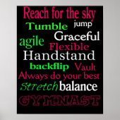 Gymnastiek Poster Girl's Room (Voorkant)