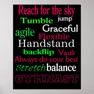 Gymnastiek Poster Girl's Room
