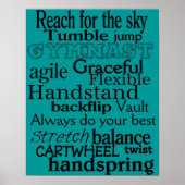 Gymnastiek Poster Subway Art Wall Decoratie (Voorkant)