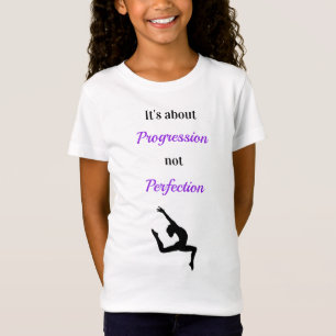 Gymnastiek Progressie niet Perfectie Inspiratie T-shirt