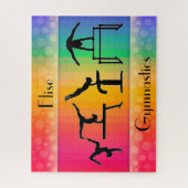 Gymnastiek Puzzel - Regenboog w / Gymnastiek Evene Legpuzzel (Verticaal)