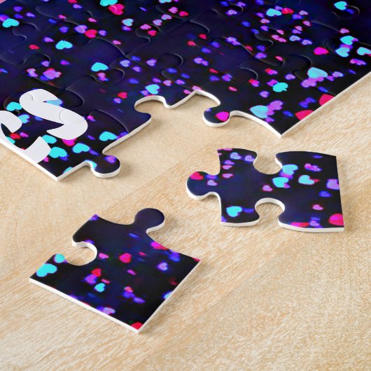 Gymnastiek Puzzle - I Love Gymnastics w/ Name Legpuzzel (Zijkant)