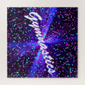 Gymnastiek Puzzle met kleine harten Legpuzzel (Horizontaal)