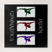 Gymnastiek Puzzle met naam Legpuzzel (Horizontaal)