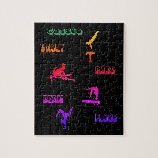 Gymnastiek Puzzle - Vault, Bars, Beam, Floor Legpuzzel (Verticaal)