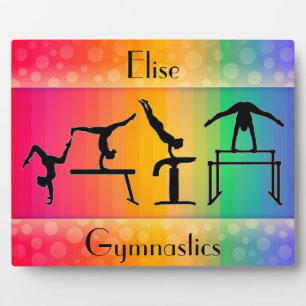 Gymnastiek Rainbow w/ Girls Gymnastics Events Fotoplaat