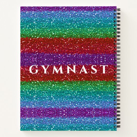 Gymnastiek Regenboog Spiraal Notitieboek (Achterkant)