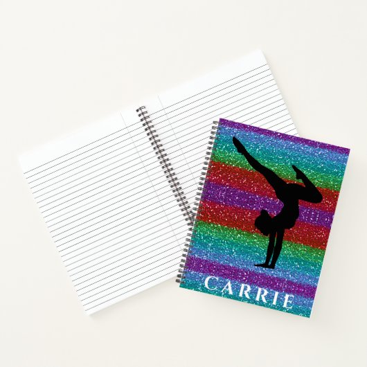 Gymnastiek Regenboog Spiraal Notitieboek (Binnen)