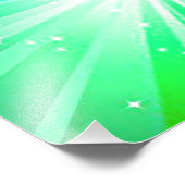 Gymnastiek Regenboogbarst met Girl Handstand Pose Foto Afdruk (Hoek)