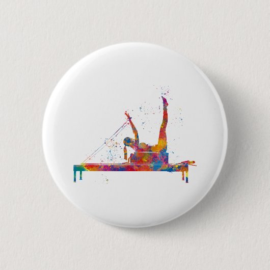 gymnastiek ronde button 5,7 cm (Voorkant)