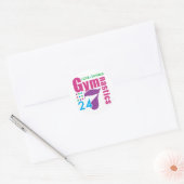 Gymnastiek Ronde Sticker (Envelop)