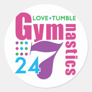 Gymnastiek Ronde Sticker