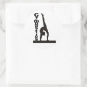 Gymnastiek Ronde Sticker (Tas)