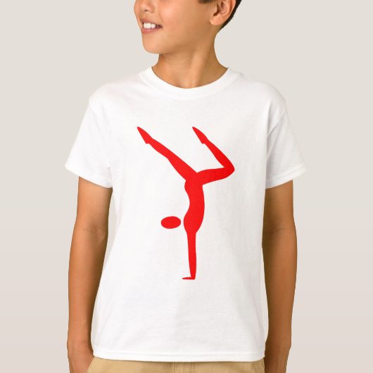 Gymnastiek - Rood T-shirt (Voorkant)