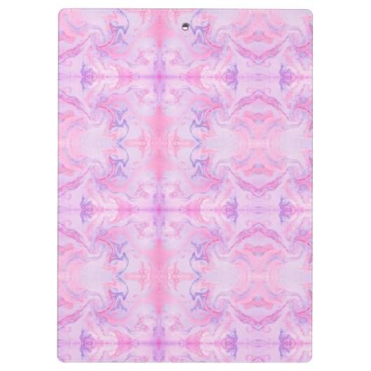 Gymnastiek Roze en Paars klembord (Achterkant)