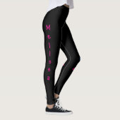 Gymnastiek Roze hula hooping meisje Uw aangepaste  Leggings (Rechts)