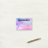 Gymnastiek Roze/Paarse/Blauwe Post-It Notes 4 x 3 (Op bureau)