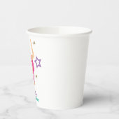 Gymnastiek Roze Paarse Turquoise Girl Birthday Pap Papieren Bekers (Links)