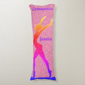 Gymnastiek Roze slijmkop Bam-buis Lichaamskussen (Voorkant Verticaal)