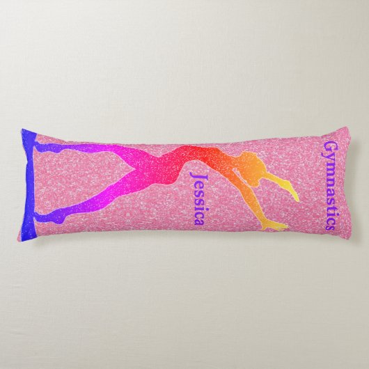 Gymnastiek Roze slijmkop Bam-buis Lichaamskussen (Voorkant)