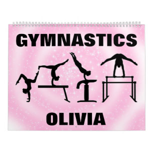 Gymnastiek Roze Sparkle Swirl Kalender