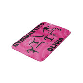 Gymnastiek Roze Sparkle Swirls Badmat (Gekanteld)