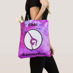 Gymnastiek Roze Sparkle / Waterverf Canvas tas