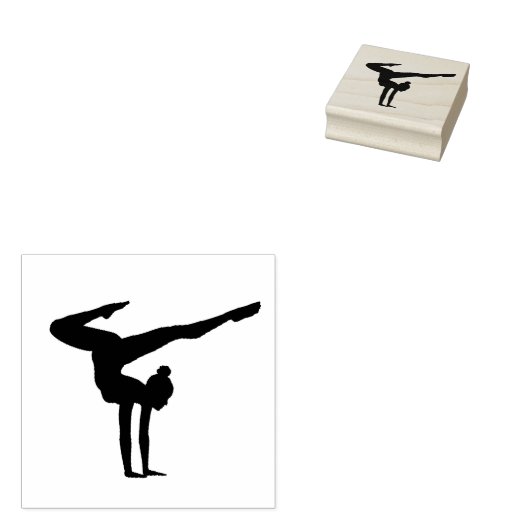 Gymnastiek Rubberstempel (Gestempeld)