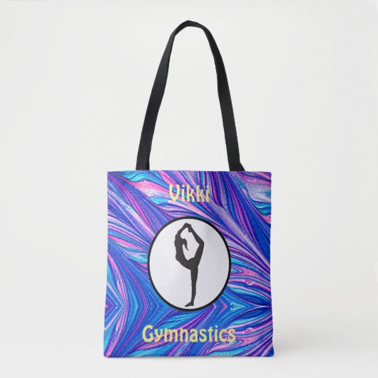 Gymnastiek Schorpioen Metallic Swirls Canvas tas (Voorkant)