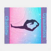 Gymnastiek Schorpioen Pastel Fleece Deken (Voorkant (Horizontaal))