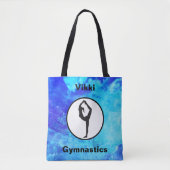 Gymnastiek Scorpion Pose Waterverf Canvas tas (Voorkant)