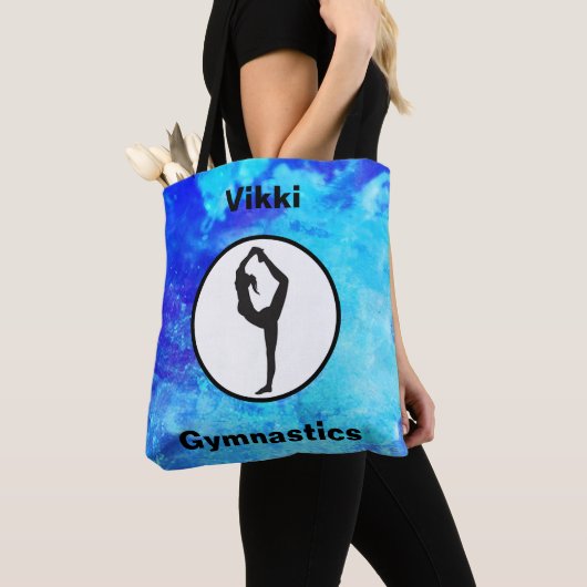 Gymnastiek Scorpion Pose Waterverf Canvas tas (Dichtbij)