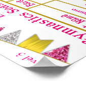 Gymnastiek Seizoen ontmoeten Scorecard Poster 9 Gl (Hoek)