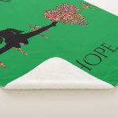 Gymnastiek sherpa deken met gepersonaliseerde naam (3/4)