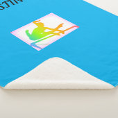 GYMNASTIEK SHERPA GROTE DEKEN MET NAAM. (3/4)