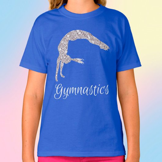 Gymnastiek Silver Shimmer Back Handspring T-shirt
