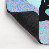 Gymnastiek Silver Sparkle Hologram Muismat (Hoek)