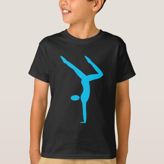 Gymnastiek - Sky Blue T-shirt (Voorkant)