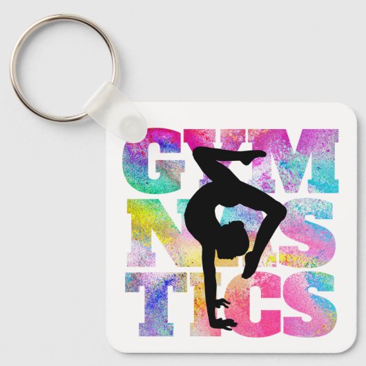 Gymnastiek Sleutelhanger Kunst (Voorkant)