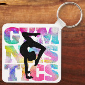 Gymnastiek Sleutelhanger Kunst (Achterkant)